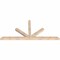 Ekena Millwork Saratoga Smooth Timber Gable Bracket, Douglas Fir, 84"W x 38"H x 3 1/2"D x 3 1/2"F, 11/12 Pitch GBW084X38X0404SAR00SDF - alternate 4
